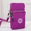 Bolsa Cruzada de Mano Directa de Fábrica al por Mayor Bolsa para Teléfono Móvil de Pantalla Grande Billetera para Monedas Bolso Colgante para Cuello/Muñeca Running Vertical Mini
