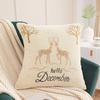 Fabricante de Textiles para el Hogar de Nantong Funda de Almohada de Chenilla Tamaño 45X45 Almohada para Coche Cama Mesita de Noche Bordado Creativo