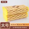 Almohada de bambú, con estampado de mahjong, hueca y transpirable, almohada de esterilla refrescante, adecuada para saunas, soporte para el cuello, cuentas de masaje, para una persona, almohada refrescante para el verano