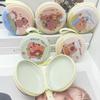 Monedero Cuadrado de Hojalata Lindo y Creativo Mini Bolso de Cosméticos para Niños Caja de Almacenamiento Portátil para Llaves Lápiz Labial