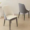 Capa para Cadeira Curva com Braços, Estilo Nórdico, Totalmente Elástica, Capa Espessa para Cadeira de Jantar, Capa para Banqueta, Capa para Cadeira de Jantar, Resistente a Manchas