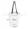 Nueva bolsa tote cuadrada con espejo para ramo, bolsa de regalo de San Valentín, bolsa de papel para arreglo floral de florista, bolsa tote
