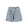 Yidao Vintage 2025 Verão Novo Estilo Retrô Jeans Lavado Design Bolso Retangular Patch Workwear Shorts Jeans