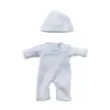 Muñeca Reborn Más Vendida Transfronteriza 7 Pulgadas Muñeca Bebé de Vinilo Ropa Invierno Lindo Conjunto de Suéter Tejido Venta al por Mayor