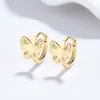 Aretes de Mariposa para Mujer, Aretes de Plata 925, Lujo Ligero, Joyería de Circonita de Gama Alta, Aretes de Nicho de Moda Ins, Regalo de Cumpleaños