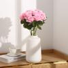 Simulação Rose Bouquet Única Flor Falsa Casamento Decoração de Casa Flor Dia dos Namorados Decoração Pano de Seda Rosa Artificial