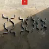 Abrazadera para Tubo Señal de Tráfico Galvanizada Tipo Doble Cara Abrazadera 60M Abrazadera para Tubo de Hierro Plano Abrazadera de Doble Clip