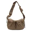 Bolsa de Axila Plisada para Niñas de Diseño de Nicho Nuevo Verano 2026, Bolso Nube de Moda, Bolso Cruzado Casual para el Hombro