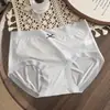 Bragas Sin Costuras Ultra Delgadas para Mujer de Cintura Media Estampadas de Lunares 10A Seda de Morera Antibacterianas Entrepierna Extendida