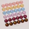 Accesorios de Parche de Resina Ojo de Gato Aurora de 18 mm Pendientes Hechos a Mano DIY Pinzas para el Cabello Botones Accesorios para Funda de Teléfono Accesorios para Zapatos Croc
