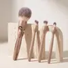 Nuevo Pincel de Maquillaje Magnético 4 en 1 Transfronterizo, Pincel de Maquillaje Multifuncional Portátil con Cerdas Suaves para Polvo Suelto y Rubor