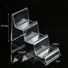 Suporte para Carteira Plástico Transparente Display em Degraus Celular Máscara Display Rack Balcão de Boutique Balcão Barra Display Rack