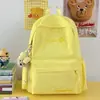 Mochila de color liso estilo japonés para estudiantes universitarias, nuevo modelo de principios de otoño 2026, mochila escolar ligera para secundaria y preparatoria, mochila para viajes cortos