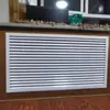 Cubierta de radiador de aleación de aluminio rejilla de ventilación con persianas ventilación cubierta de calefacción de piso abertura de ventilación cubierta de disipación de calor persianas de puerta de gabinete