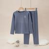 Traje de ropa interior térmica para niños Dejia, pijamas de terciopelo para bebés, ropa de otoño para niños medianos y grandes, pantalones largos para niños y niñas, ropa de hogar de cuello medio