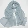 Nuevo pañuelo largo plisado de gasa con hilo plateado para transmisión en vivo transfronteriza, pañuelo de gasa de la etnia Hui, pañuelo para la cabeza, versátil y apto para DIY