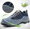 Zapatos de Seguridad Protectores Ligeros de Verano para Soldadura Eléctrica Zapatos de Protección Laboral para Hombre Resistentes a Golpes Resistentes a Pinchazos Zapatos de Malla Transpirable para Hombre Puntera de Acero