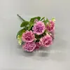 Flores artificiales de peonía de 7 ramas transfronterizas, ramo pequeño para boda, decoración del hogar, paisajismo y adornos decorativos