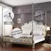 Estrutura de mosquiteiro em aço inoxidável com hastes espessadas e reforçadas, conjunto completo de acessórios, suporte estável, tubos de aço espessados, frete grátis, atacado