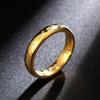 4mm de aço titânio anel supremo inoxidável Senhor dos Anéis fábrica de filmes atacado comércio exterior jóias anel de ouro real