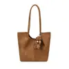 Bolso de Mujer de Gama Alta Estilo Coreano Casual Gran Capacidad Bolso de Mano Bolso de Hombro Tejido Versátil de Moda Nicho