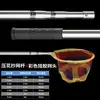 Pértiga de Acero Inoxidable Extra Dura de Alta Resistencia para Red de Pesca con Cabeza de Red, Red de Pesca Plegable y Portátil, Juego Completo