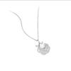 Marea matutina de corbata Flujo Rojo de internet con spray Diamante completo Collar comodín para mujer Temperamento de alto sentido Tiembla con cadena de cuello mujer