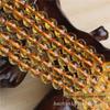 Haolan Cristal citrino 64/128 superfície de corte contas soltas contas DIY artesanal pulseira colar produtos semi-acabados