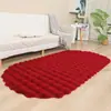 Nueva alfombra de terciopelo de burbujas tridimensional en estilo cremoso, alfombra de pelo sintético de conejo para dormitorio, mesita de noche, sala de estar y sofá