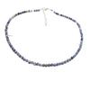 Collar transfronterizo nuevo de 4 mm con cuentas de turmalina de color, joyería femenina con temperamento de aguamarina, cadena de clavícula, venta al por mayor