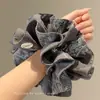 Scrunchies Súper Elegantes para Mujer 2025 Nuevo Otoño e Invierno Estilo Perezoso de Lujo Versión Coreana Scrunchies Ligas para el Cabello