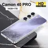 Camon40Pro Transfronteiriço Smartphone Android de 7,3 polegadas com Tela Perfurada de Alta Definição, Conectividade 4G Global, em Estoque