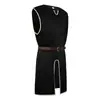Tops Longos Unisex Estilo Medieval Europeu e Americano, Vestidos de Performance de Comprimento Médio com Cintura Marcada, Roupa de Feriado Tamanho Grande