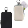 Cartera para Monedas Impermeable con Cremallera de Material de Buceo Personalizada Color Caramelo Resistente al Desgaste y a las Manchas Bolsa para Cosméticos con Dispensador de Gel Antibacterial Táctil de Material de Buceo