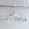 Perchero de 8 Pinzas Multiusos Plástico Hebilla a Prueba de Viento Tendedero para Calcetines Ropa Interior Tendedero Pequeño para Bebés Niños