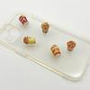 Palomitas de maíz tamaño pequeño mini simulación tridimensional comida en miniatura juego adornos hecho a mano DIY pasador crema pegamento accesorios de joyería