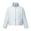 FORN3 Chaqueta de Plumas Nueva de Otoño Cuello Alto Cortavientos Cuadros Acolchado Ligera Versátil Ropa Exterior Cálida Casual para Hombre