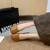 Zapatos vintage de pezuña de cerdo de suela blanda para mujer, nuevos mocasines de estilo coreano con punta redonda y suela plana para dama, colección primavera y otoño 2026