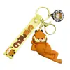 Llavero Lindo de Garfield de Dibujos Animados Llavero de Pareja Accesorios Colgantes para Mochila Llavero de Coche Regalo