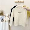 Roupas de Inverno para Meninas e Meninos Suave e Macio Peça Única Suéter de Caxemira Outono de Bebê Suéter de Tricô com Forro de Lã Roupas Infantis Camiseta Básica
