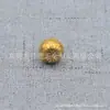 Campana maciza de latón al por mayor Campana sin sonido hecha a mano con cuentas Campana con patrón de cobre Accesorios para llaveros de joyería DIY