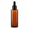 Botella de vidrio beige de hombro plano, botella de spray vacía de 100 ml, botella de loción de agua de esencia, en stock para venta al por mayor, entrega rápida de muestras