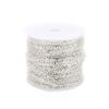 Material de hierro color galvanizado cadena plana en forma de O martillo de cadena cruzada material para cadena de collar pulsera accesorios para pendientes