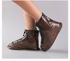 Funda para zapatos a prueba de lluvia, para viajes al aire libre, para adultos, para hombres y mujeres, gruesa, impermeable, antideslizante, con cremallera, a prueba de lluvia