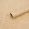 Papel de Regalo de Papel Kraft Universal Retro Periódico Inglés Engrosado Resistente a la Fricción Resistente a las Arrugas Portada de Libro Papel de Regalo para Flores