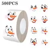 Navidad en Amazon Lindos Dibujos Animados Muñeco de Nieve Pegatinas en Rollo Pegatinas de Regalo Pegatinas Decorativas Hechas a Mano Emoji Pegatinas de Sellado