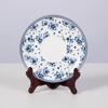 Conjunto de Xícara e Pires Cerâmico Azul e Branco Retrô Personalizado Louça Osso Porcelana Xícara de Chá Bule de Chá Conjunto de Chá Presente