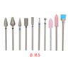 10 Brocas para Uñas, Limpiador de Cutículas, Cepillo para Polvo, Lima Pulidora Rotatoria, Cabezal de Lijado, Herramienta de Salón, Removedor de Cutículas para Uñas