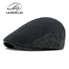 Novos Chapéus Forrados com Lã para Outono e Inverno, Boinas Masculinas, Chapéus da Moda Britânica, Bonés com Aba Retrô, Chapéus de Lã Femininos