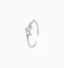 Anillo Doce Constelaciones Estilo Frío Moderno Estilo Japonés y Coreano Lujo Ligero Abierto Ajustable Anillo de Dedo de Diamante para Mujer Sencillo